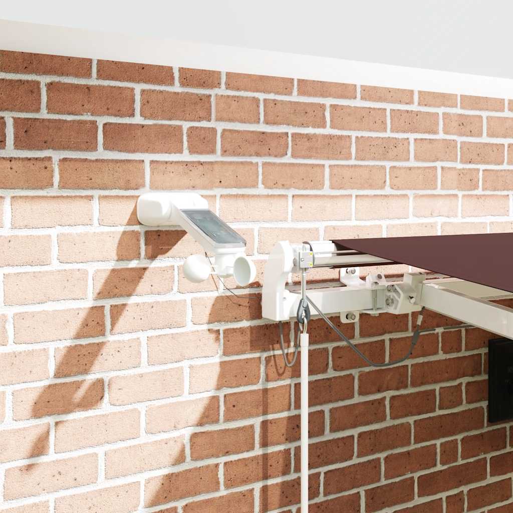 Tenda na automatsko uvlačenje s LED smeđa 450 x 300 cm