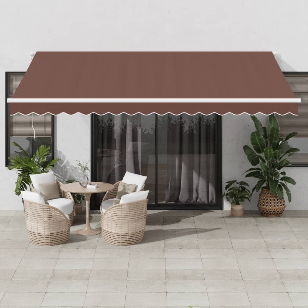 Tenda na automatsko uvlačenje smeđa 450 x 350 cm