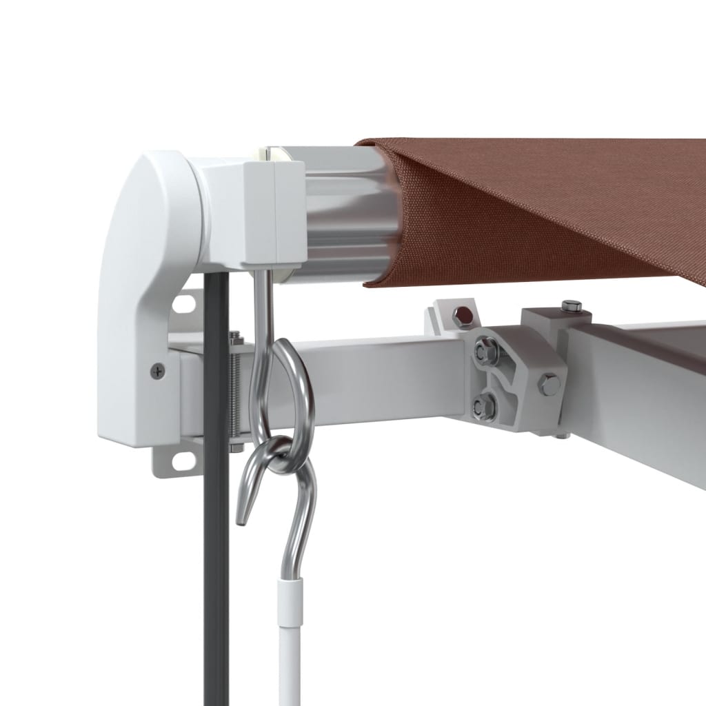 Tenda na automatsko uvlačenje s LED smeđa 500x350 cm