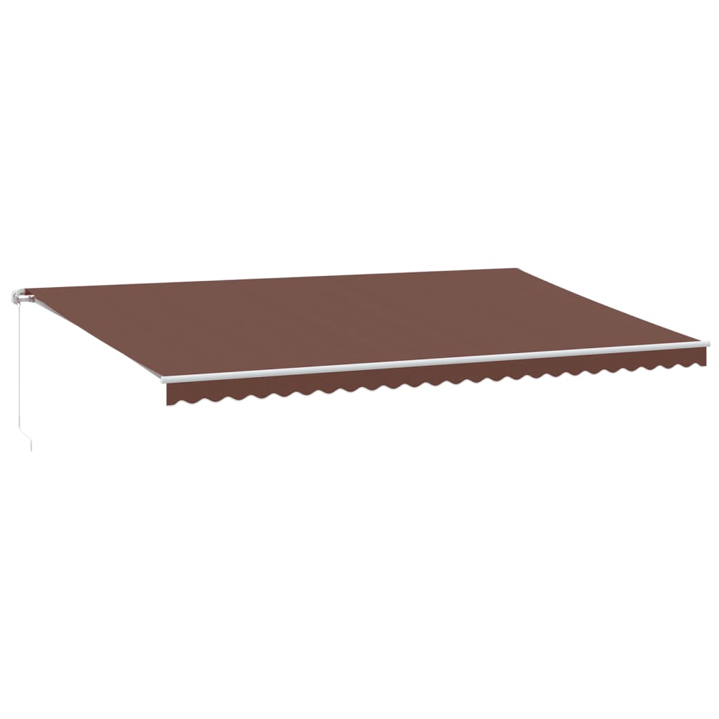 Tenda na ručno uvlačenje smeđa 600 x 350 cm