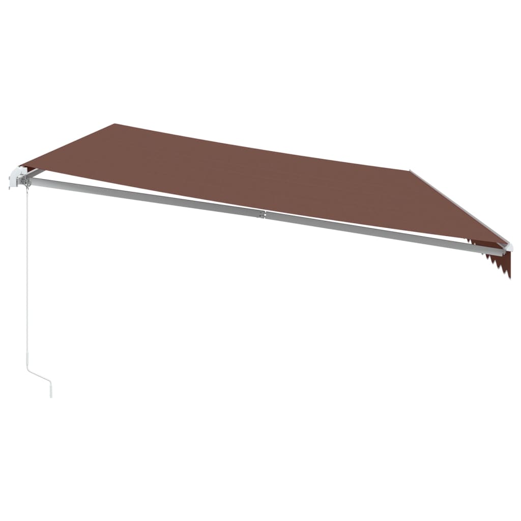Tenda na ručno uvlačenje smeđa 600 x 350 cm
