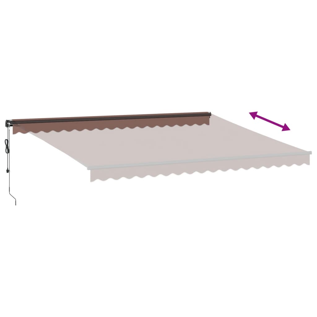 Tenda na automatsko uvlačenje smeđa 450 x 350 cm