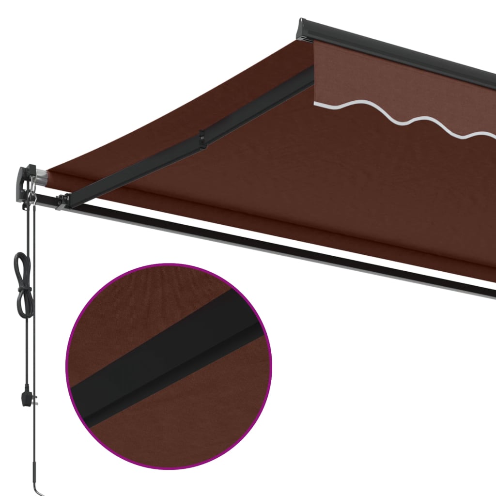 Tenda na automatsko uvlačenje smeđa 500x350 cm