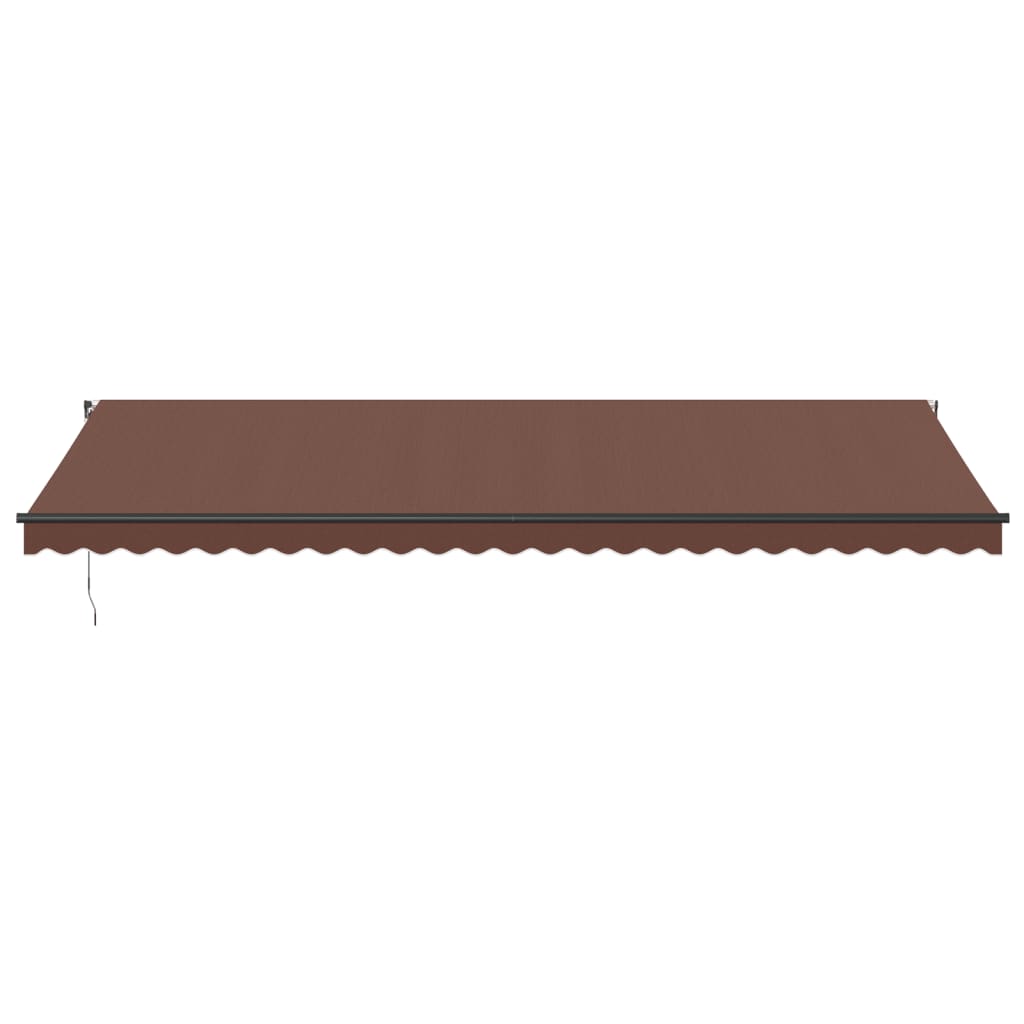 Tenda na ručno uvlačenje smeđa 600 x 350 cm