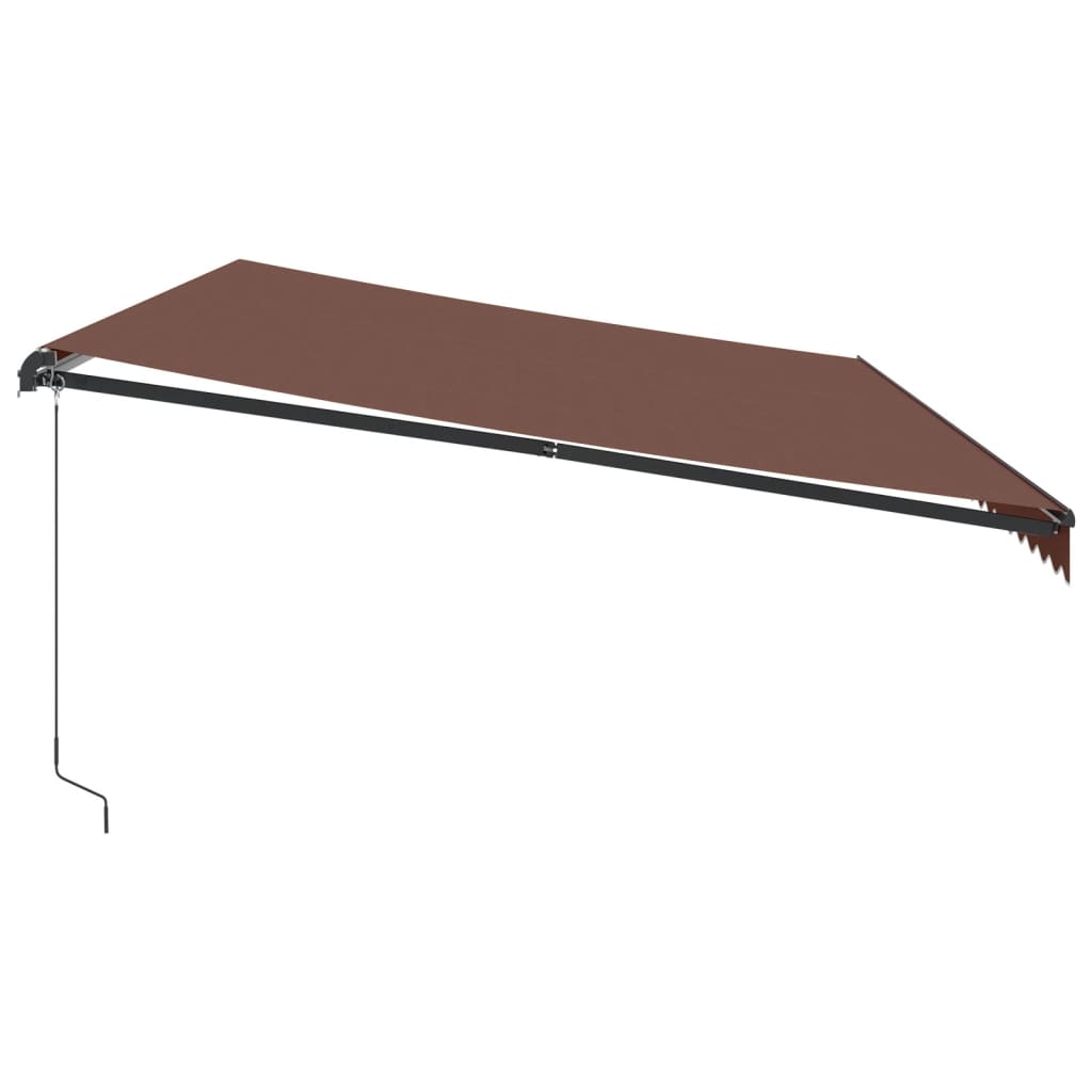Tenda na ručno uvlačenje smeđa 600 x 350 cm