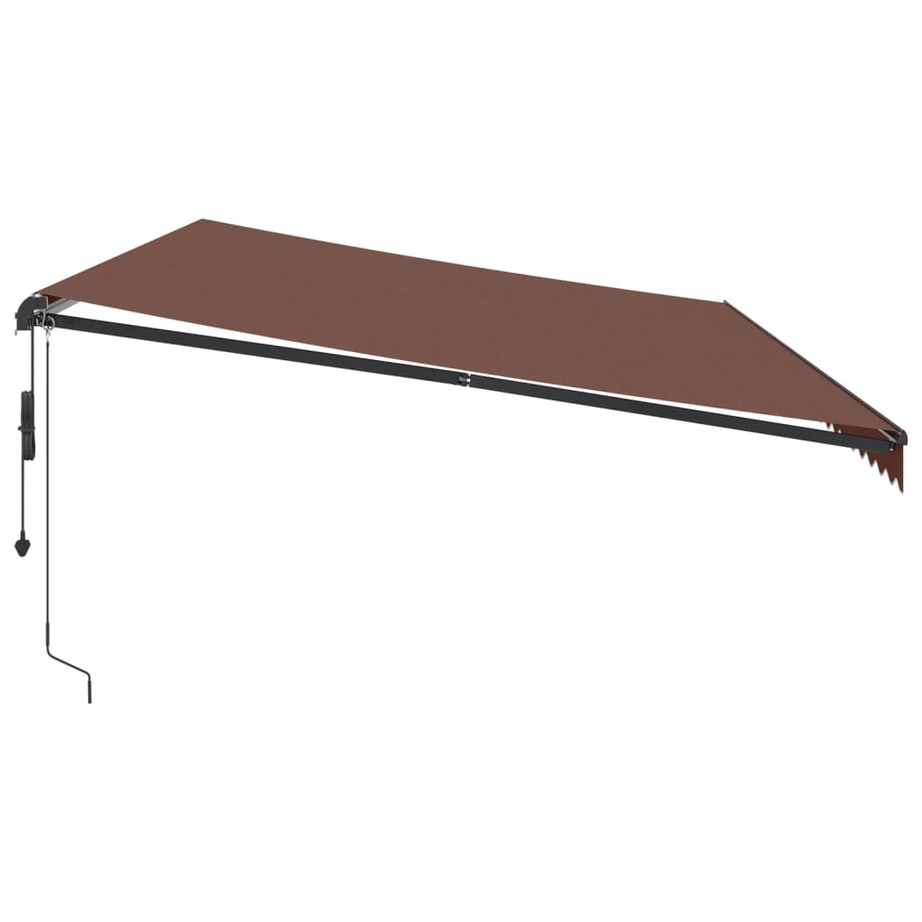 Tenda na automatsko uvlačenje s LED smeđa 600 x 350 cm