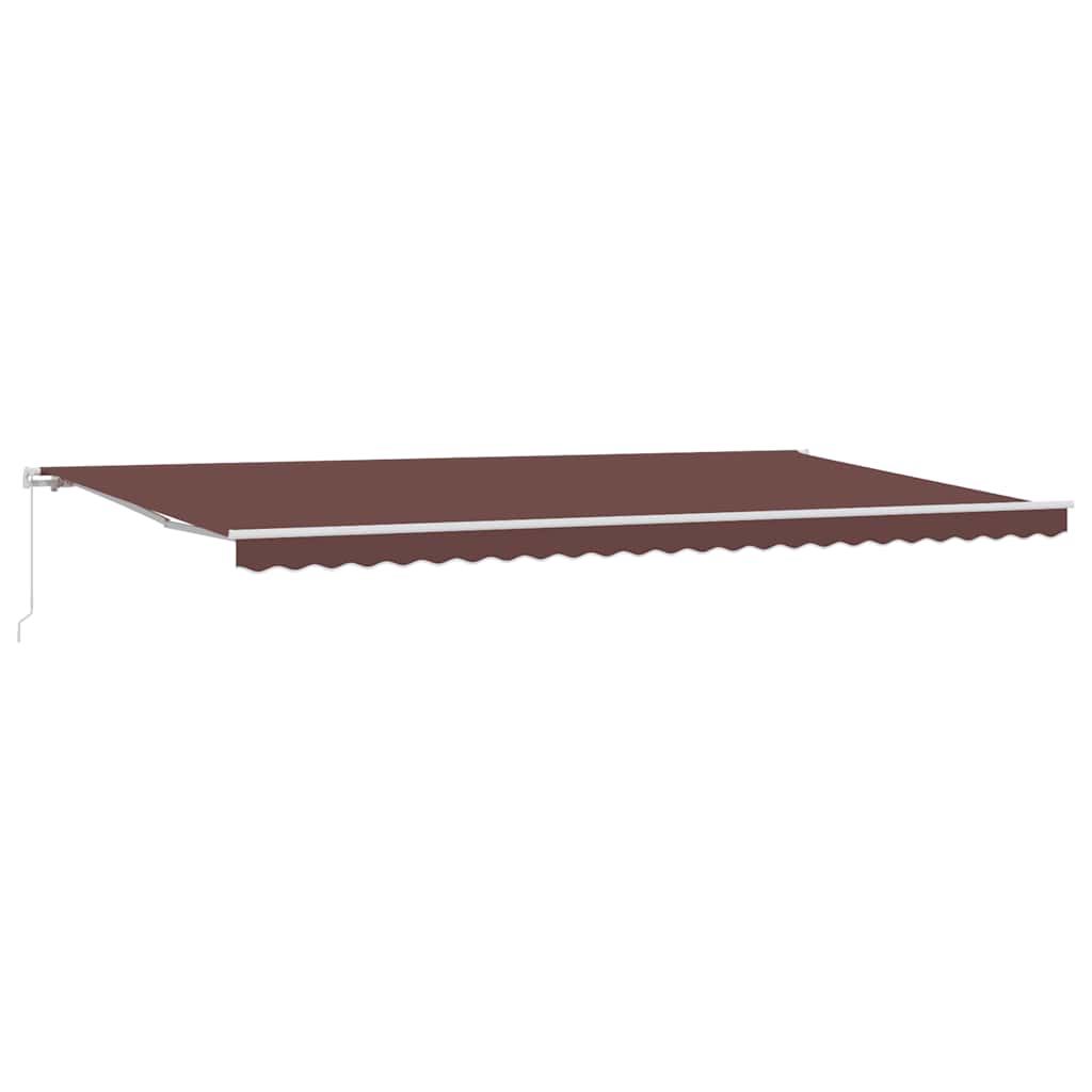 Tenda na ručno uvlačenje smeđa 600 x 300 cm