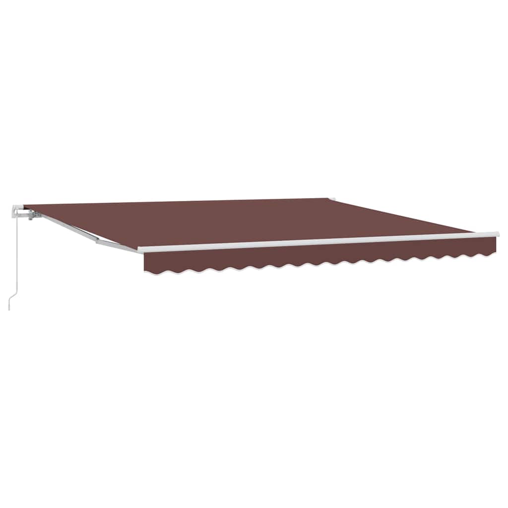 Tenda na ručno uvlačenje smeđa 400 x 300 cm