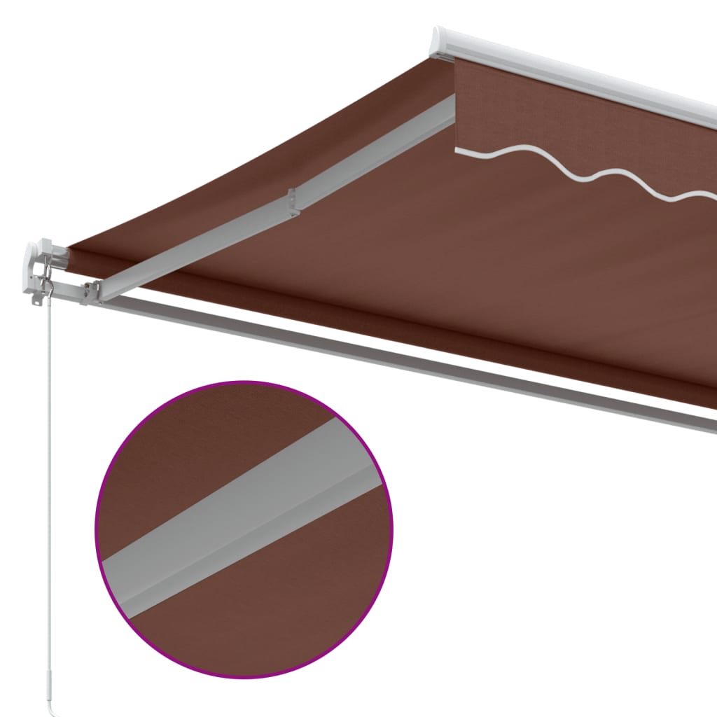 Tenda na ručno uvlačenje smeđa 350 x 250 cm