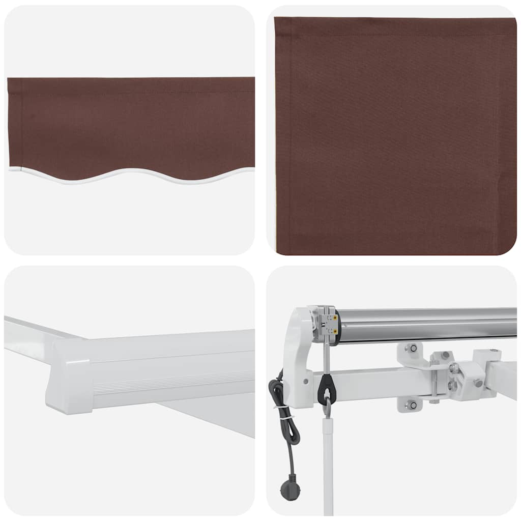 Tenda na automatsko uvlačenje smeđa 400 x 300 cm