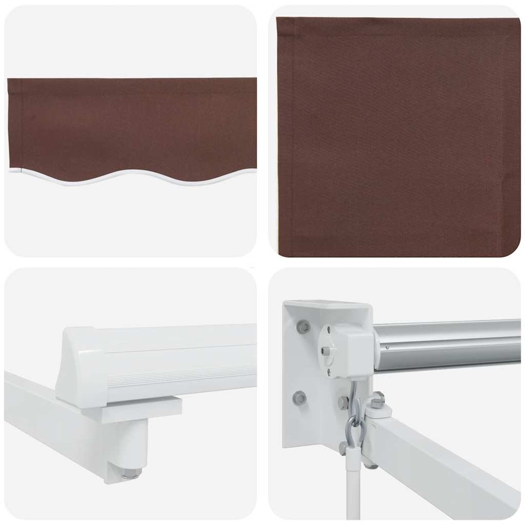 Tenda na ručno uvlačenje smeđa 300 x 250 cm