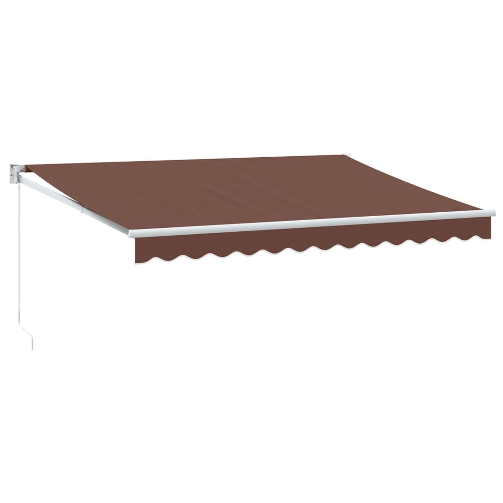 Tenda na ručno uvlačenje smeđa 350 x 250 cm