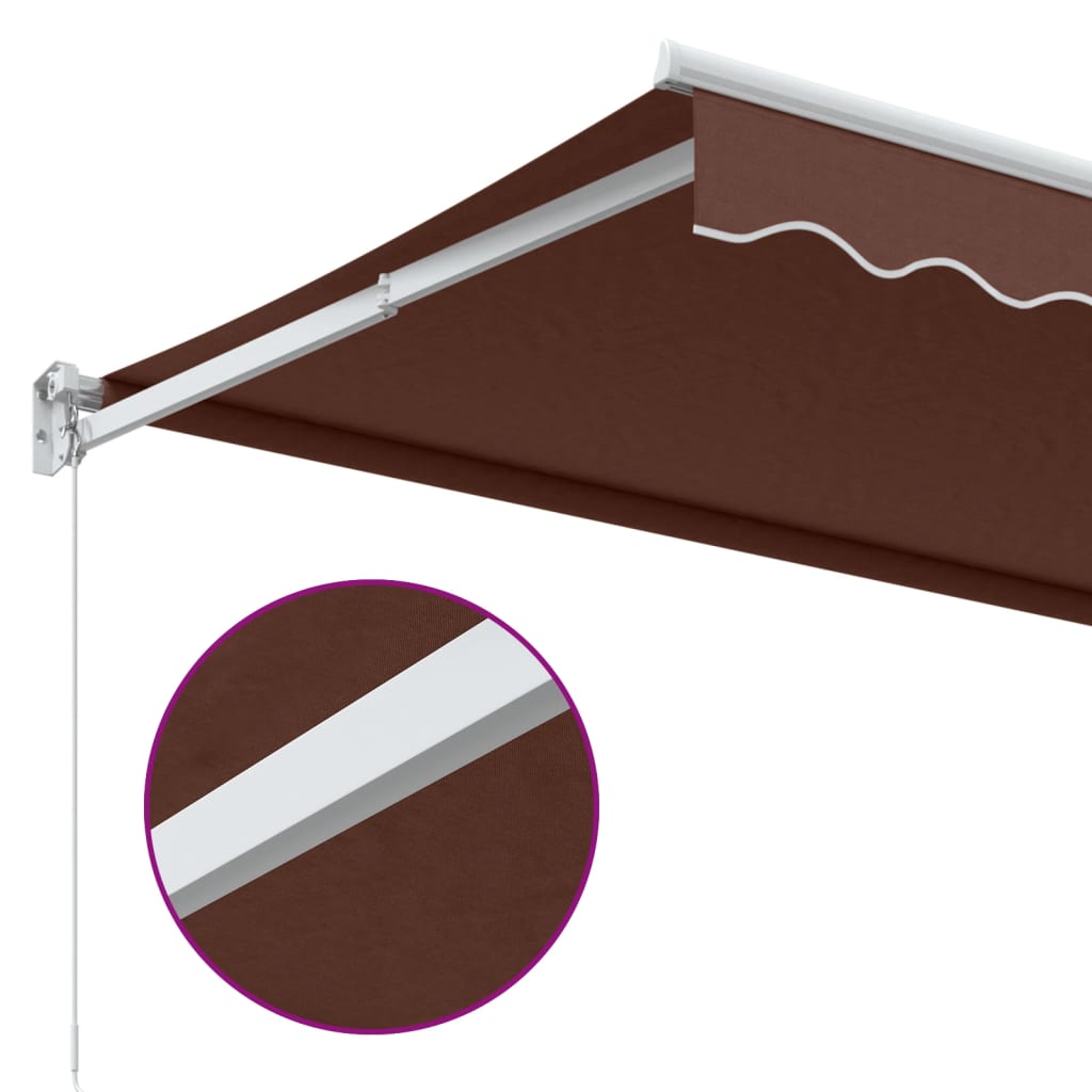 Tenda na ručno uvlačenje smeđa 350 x 250 cm