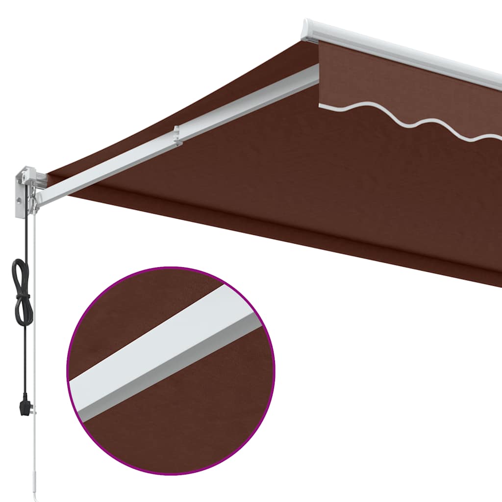 Tenda na automatsko uvlačenje smeđa 350 x 250 cm