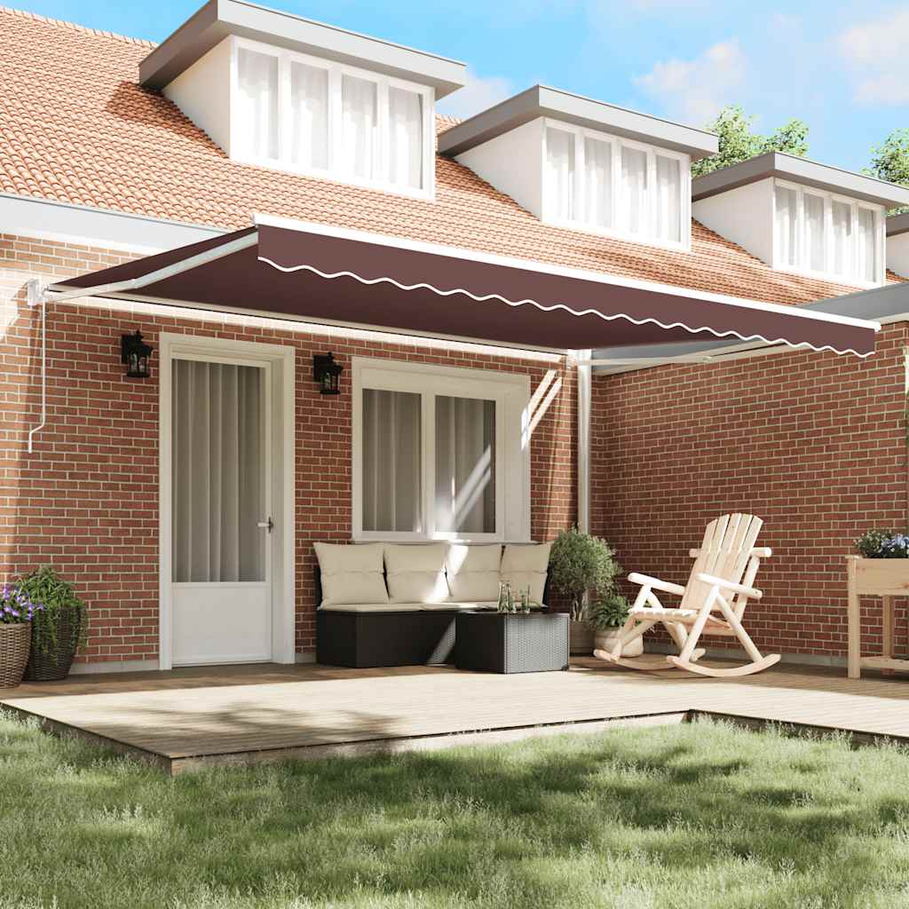 Tenda na automatsko uvlačenje smeđa 450 x 300 cm