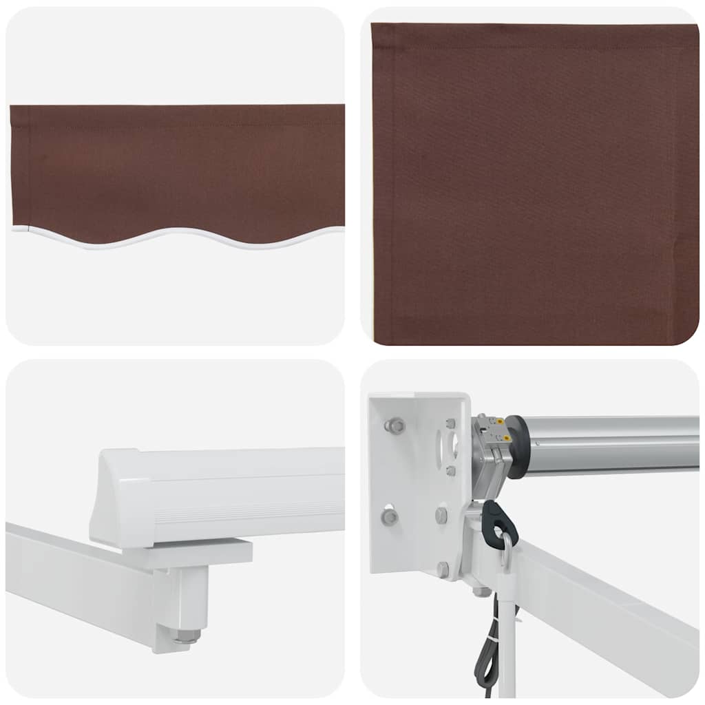 Tenda na automatsko uvlačenje smeđa 450 x 300 cm