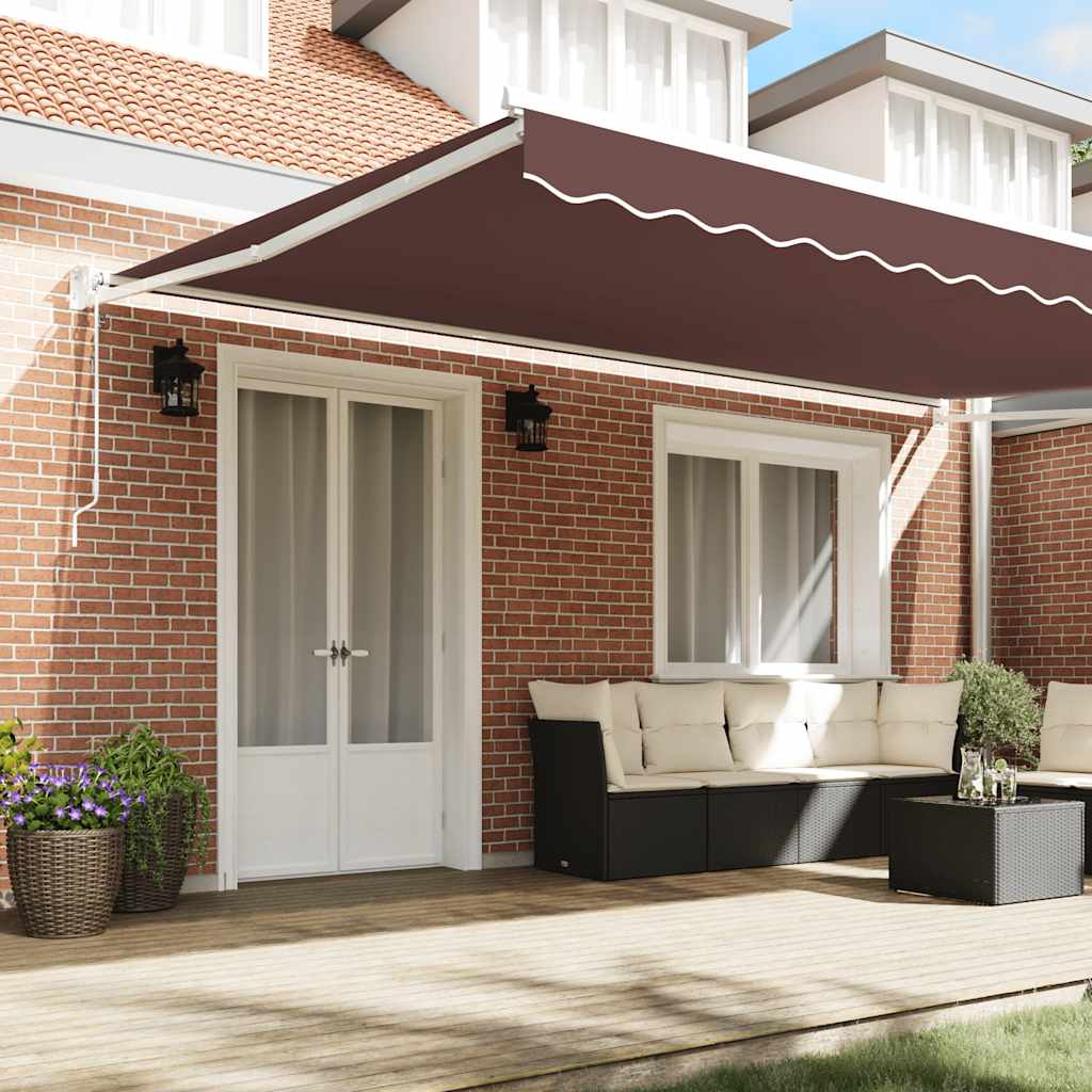 Tenda na automatsko uvlačenje smeđa 500 x 300 cm