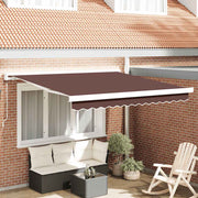 Tenda na ručno uvlačenje smeđa 300 x 250 cm