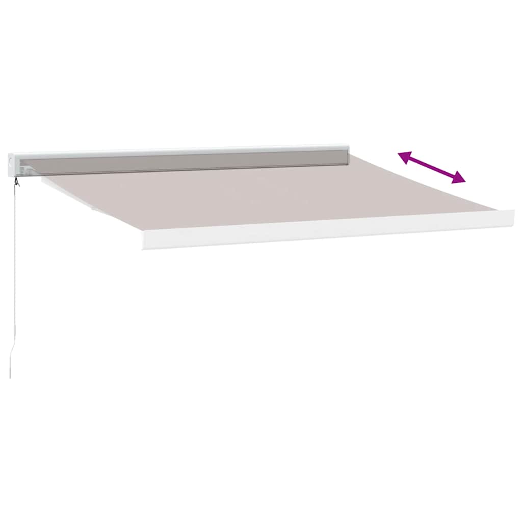 Tenda na ručno uvlačenje smeđa 350 x 250 cm