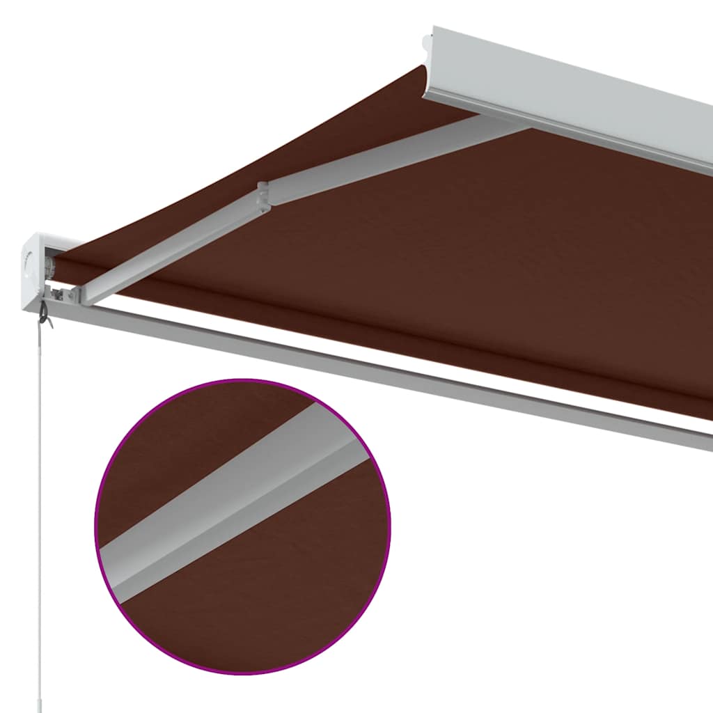 Tenda na ručno uvlačenje smeđa 350 x 250 cm