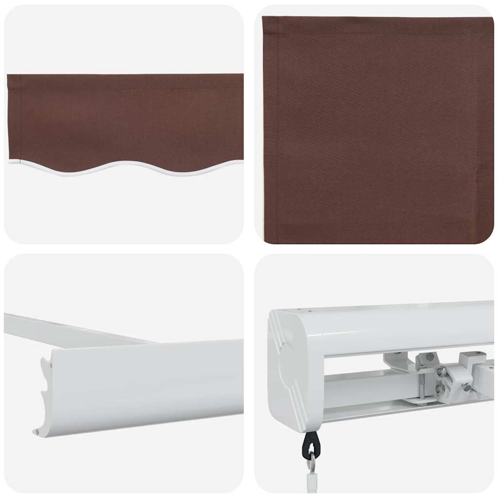 Tenda na ručno uvlačenje smeđa 450 x 300 cm