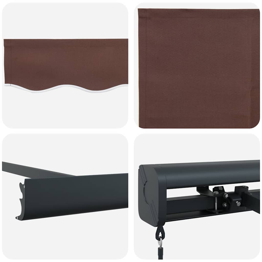 Tenda na ručno uvlačenje smeđa 300 x 250 cm