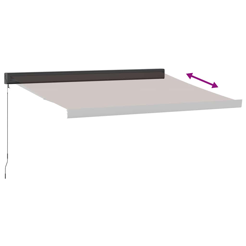 Tenda na ručno uvlačenje smeđa 350 x 250 cm