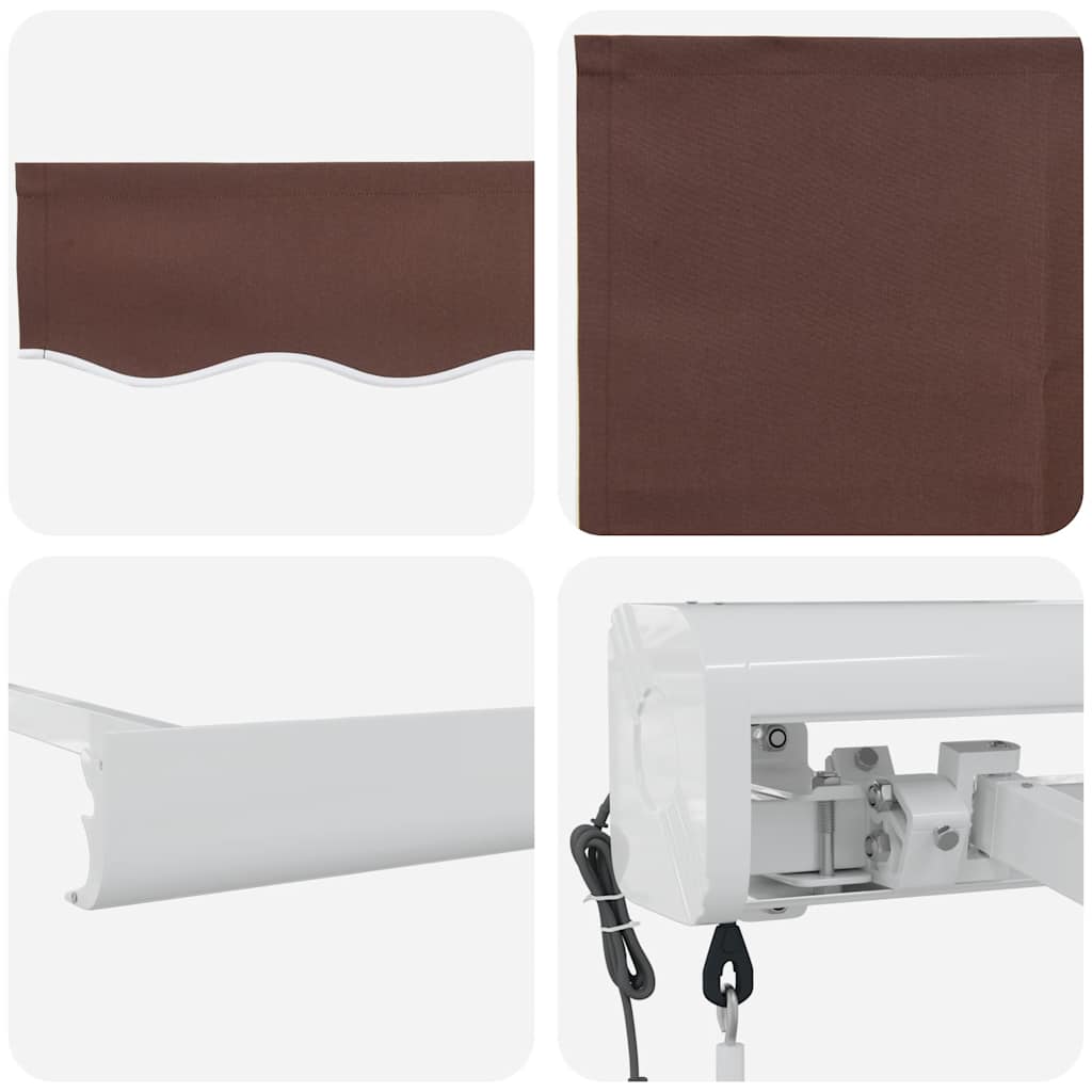 Tenda na automatsko uvlačenje smeđa 500 x 300 cm