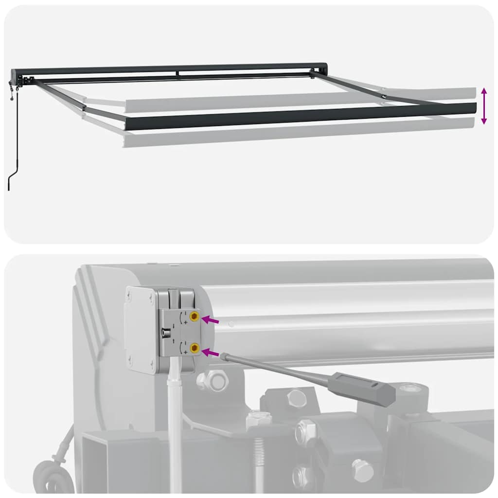 Tenda na automatsko uvlačenje smeđa 300 x 250 cm