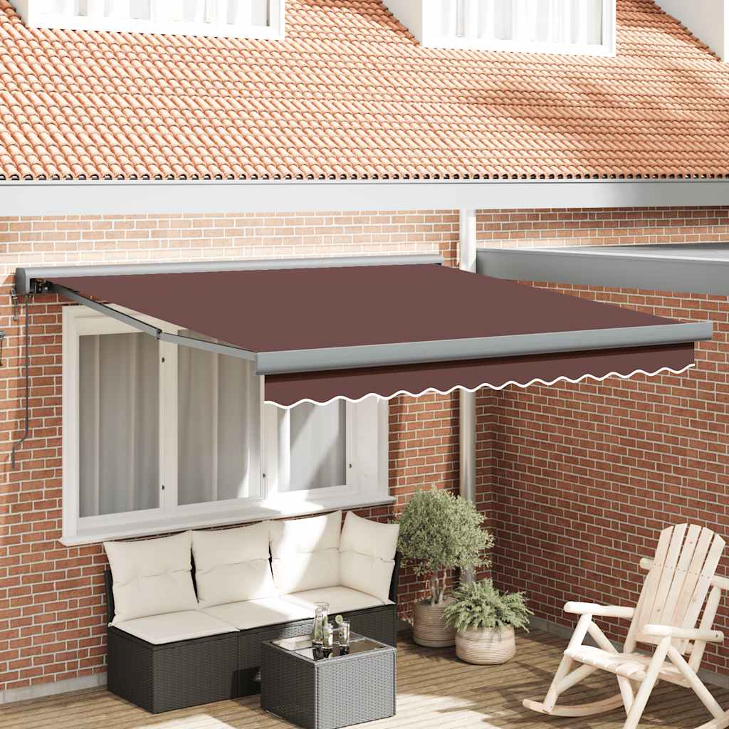 Tenda na automatsko uvlačenje smeđa 300 x 250 cm