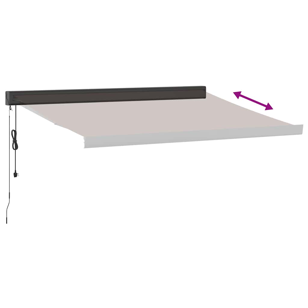 Tenda na automatsko uvlačenje smeđa 350 x 250 cm