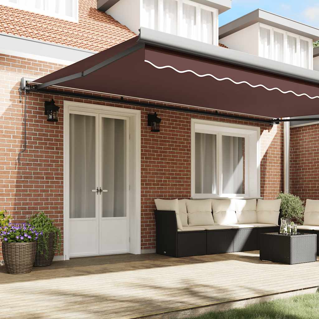 Tenda na automatsko uvlačenje smeđa 500 x 300 cm