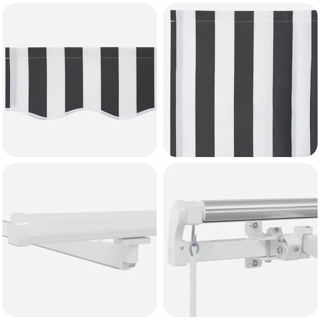 Tenda na ručno uvlačenje LED antracit i bijela 300 x 250 cm