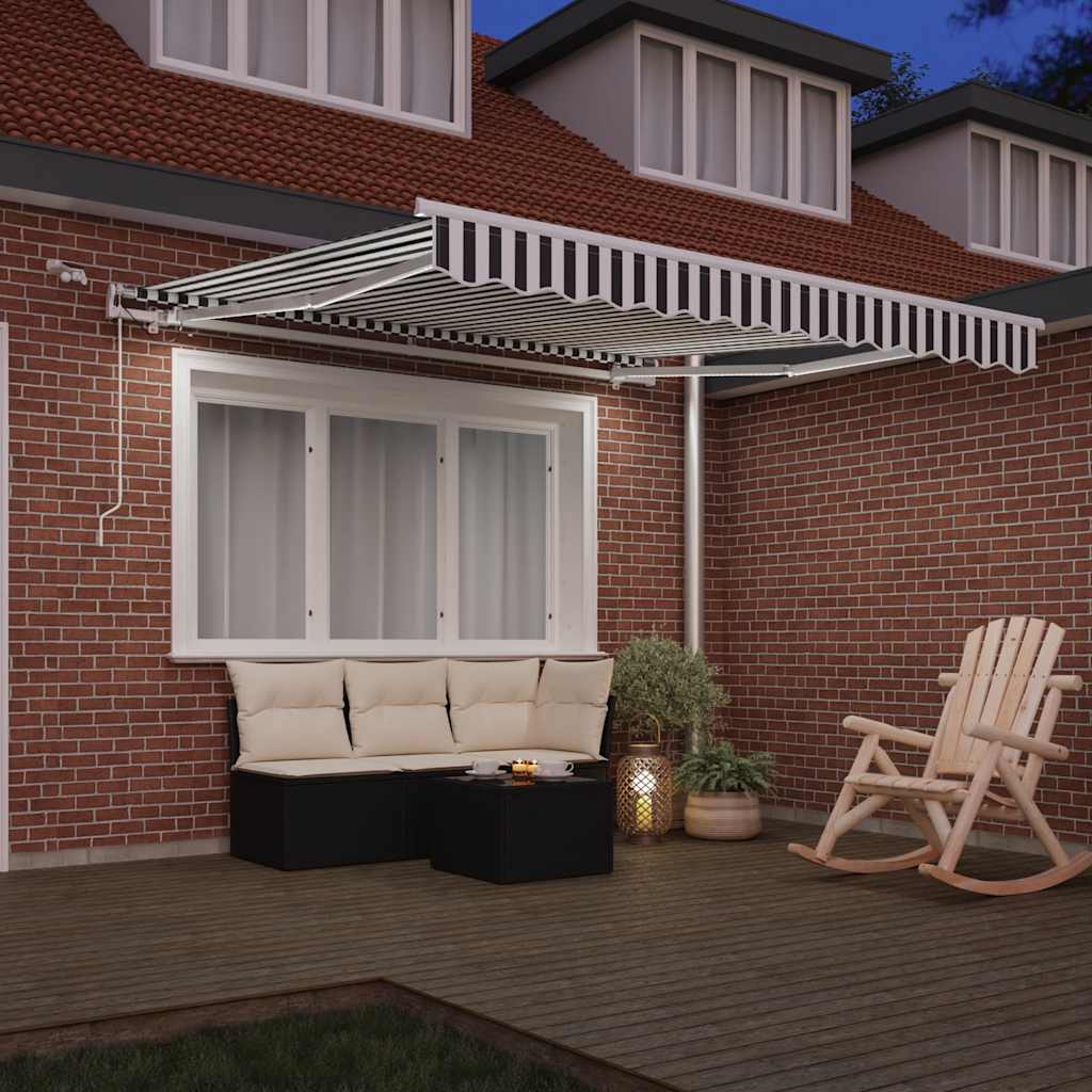 Tenda na automatsko uvlačenje LED antracit i bijela 300x250 cm