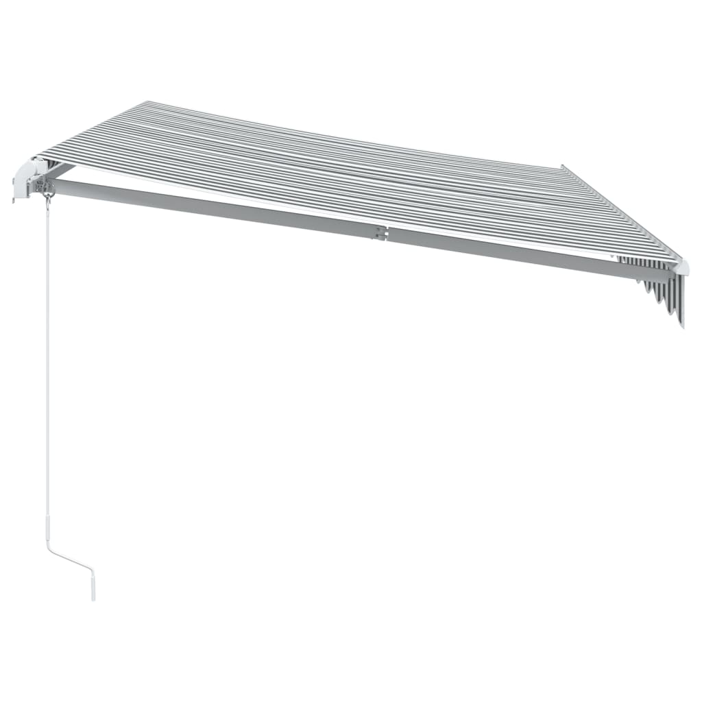 Tenda na ručno uvlačenje s LED antracit i bijela 350 x 250 cm