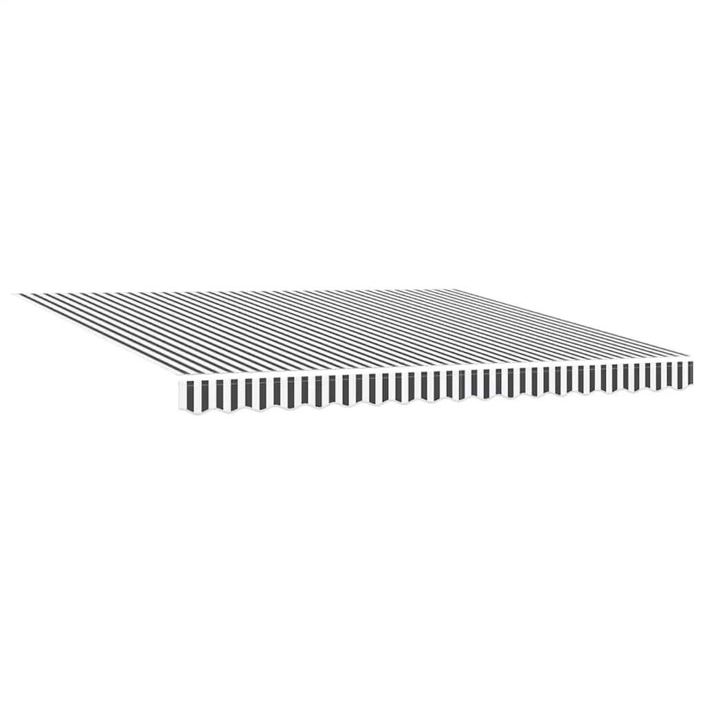 Tenda na ručno uvlačenje s LED antracit i bijela 400 x 300 cm