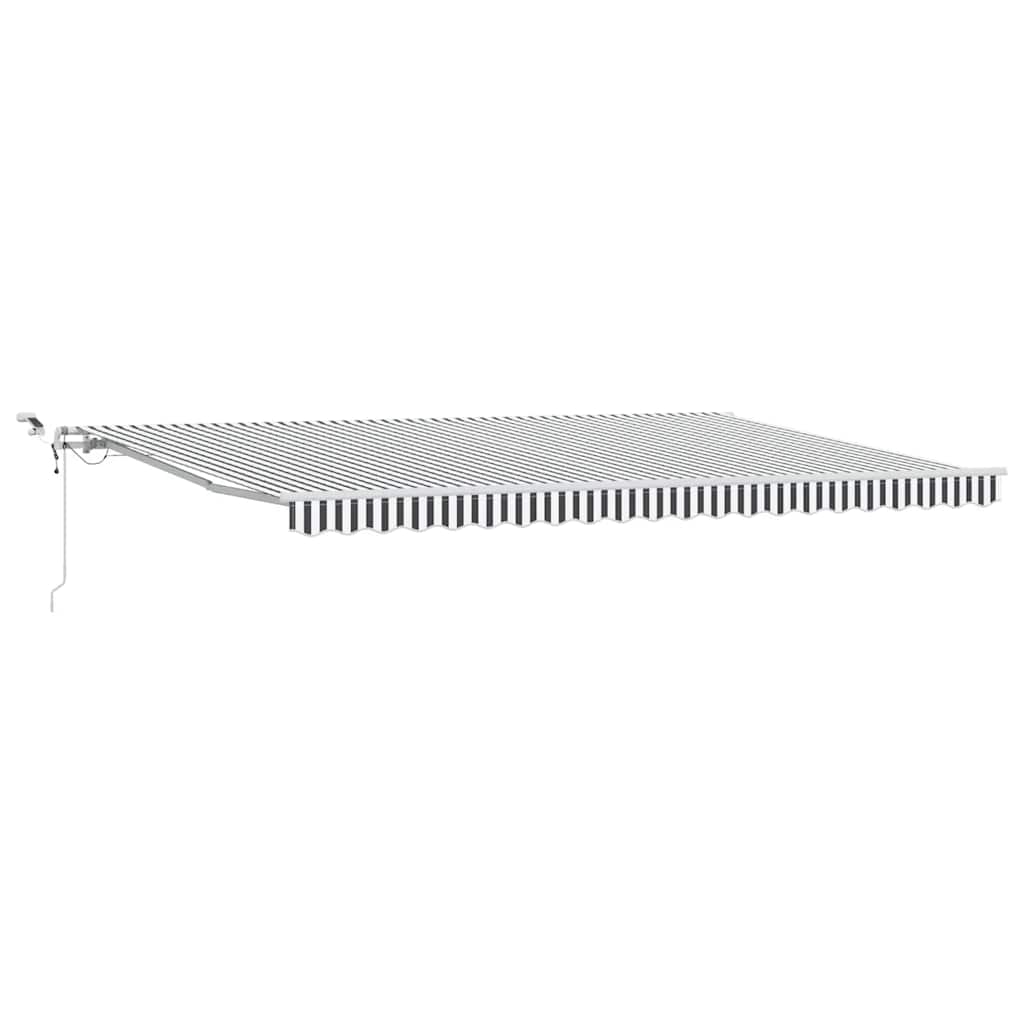 Tenda na automatsko uvlačenje LED antracit i bijela 500x300 cm