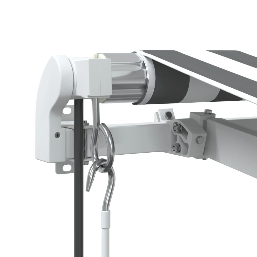 Tenda na automatsko uvlačenje LED antracit i bijela 600x350 cm