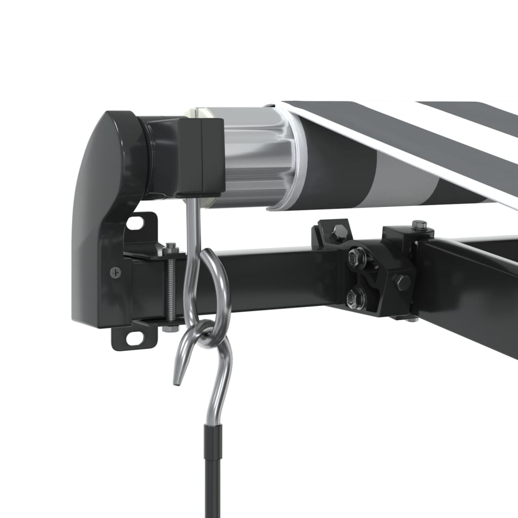 Tenda na ručno uvlačenje s LED antracit i bijela 450 x 350 cm