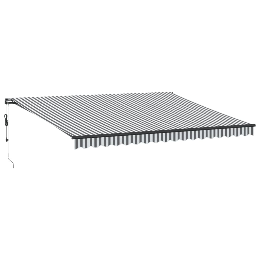 Tenda na automatsko uvlačenje LED antracit i bijela 450x350 cm