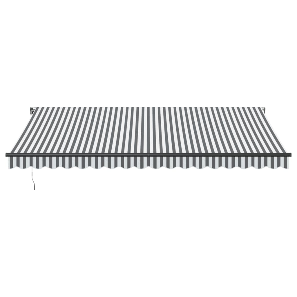 Tenda na automatsko uvlačenje LED antracit i bijela 450x350 cm