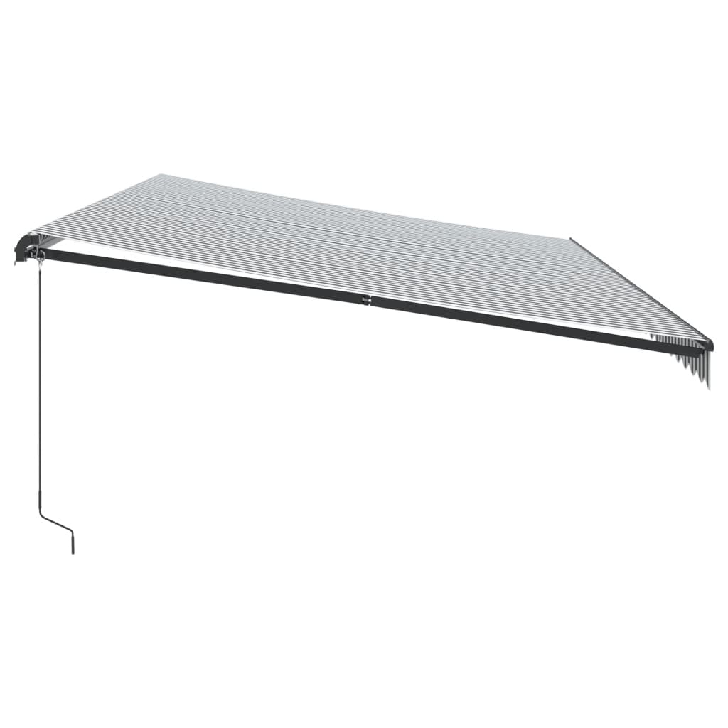 Tenda na ručno uvlačenje s LED antracit i bijela 600 x 350 cm