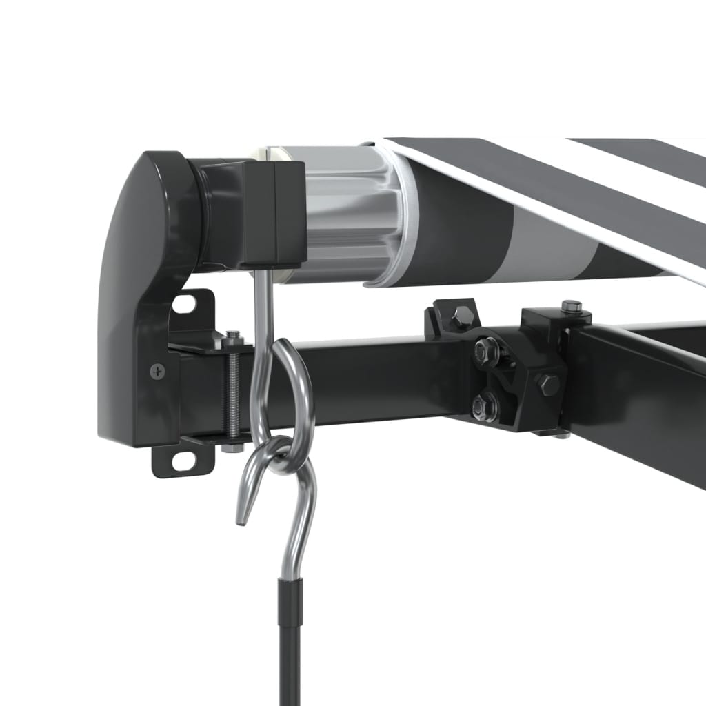 Tenda na ručno uvlačenje s LED antracit i bijela 600 x 350 cm