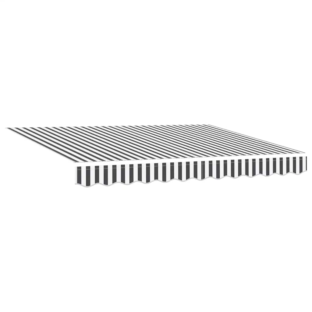 Tenda na ručno uvlačenje antracit i bijela 300 x 250 cm