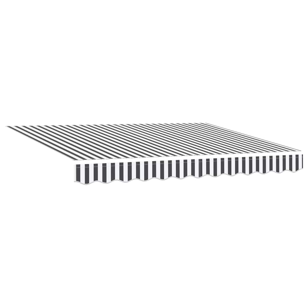 Tenda na uvlačenje antracit i bijela 3x2,5 m tkanina i aluminij