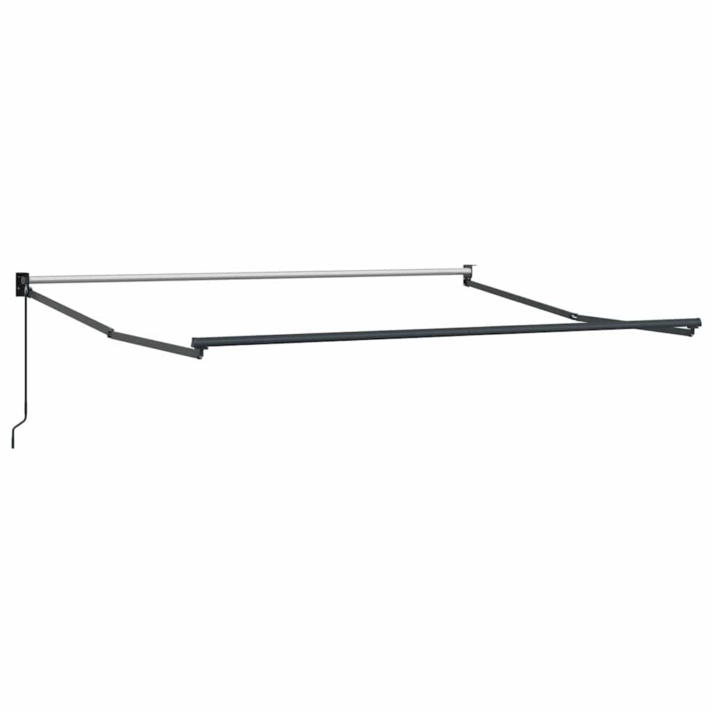 Tenda na uvlačenje antracit i bijela 3x2,5 m tkanina i aluminij