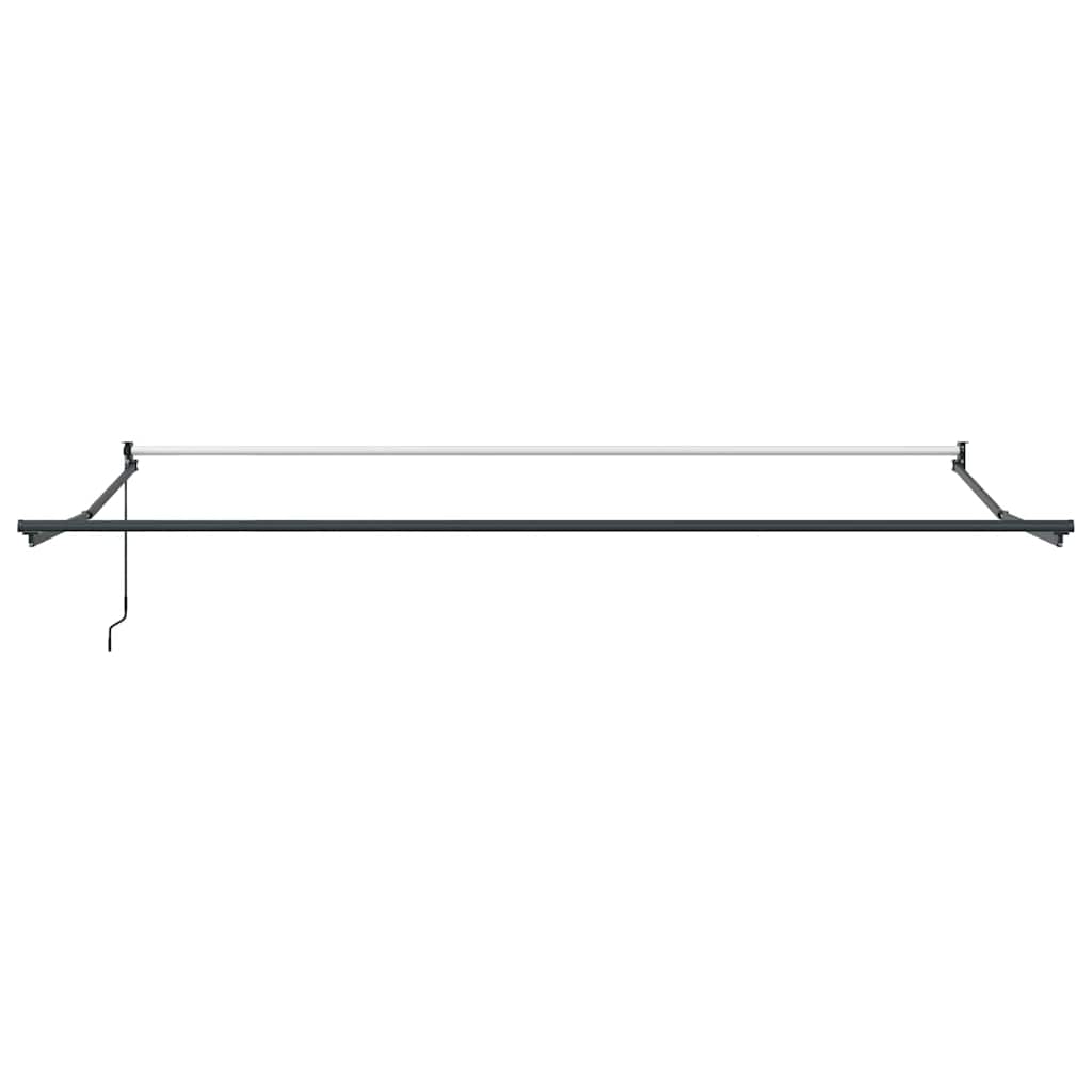Tenda na uvlačenje antracit-bijela 4,5x3 m tkanina i aluminij