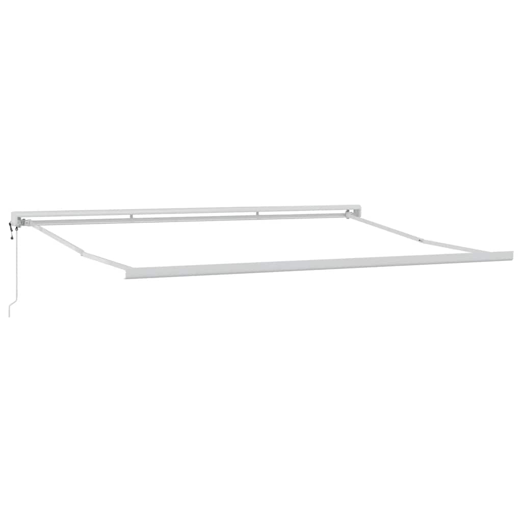 Tenda na uvlačenje antracit-bijela 4,5x3 m tkanina i aluminij