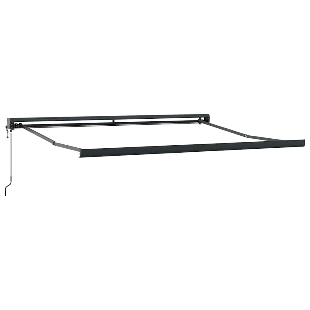 Tenda na uvlačenje antracit i bijela 3x2,5 m tkanina i aluminij