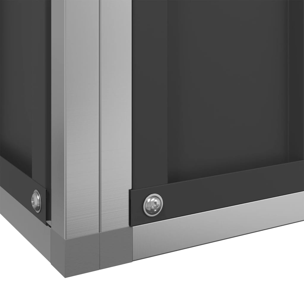 Kavez za ptice s produžetkom srebrni 623x203x216 cm čelični
